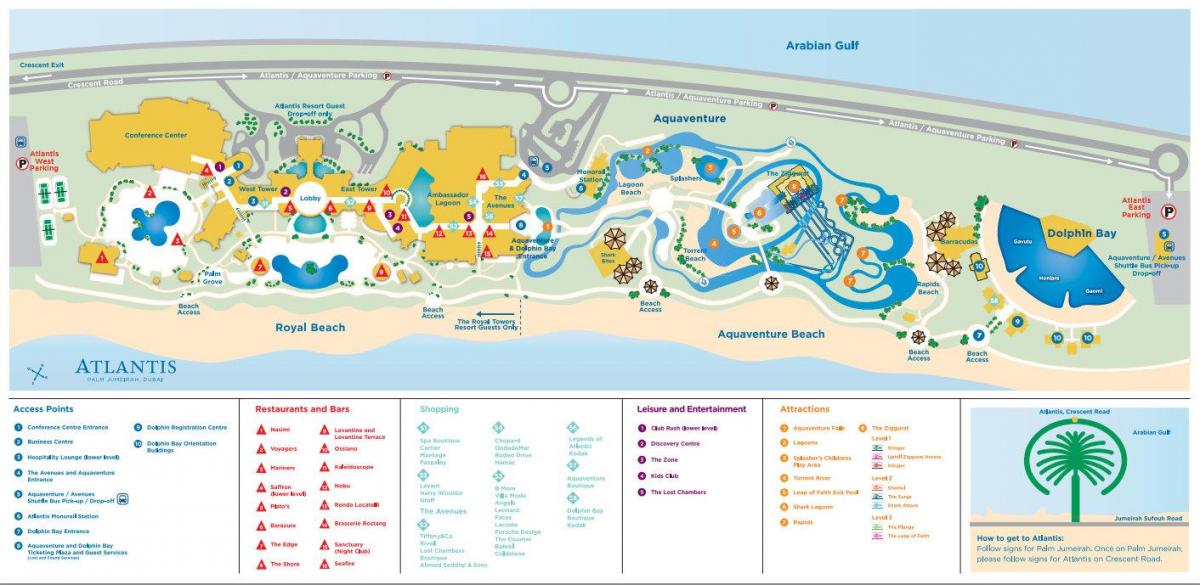 map of Atlantis დუბაიში