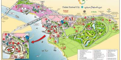 დუბაიში ფესტივალი ქალაქის რუკა