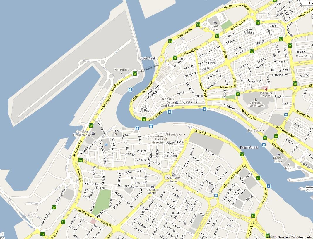 რუკა Bur Dubai