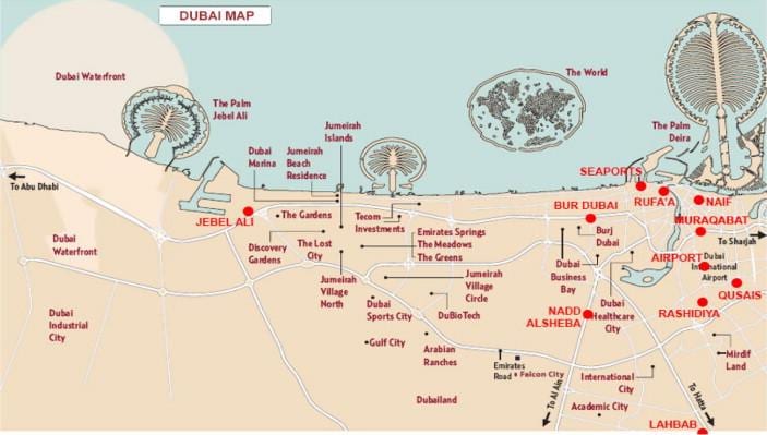 რუკა Jebel Ali