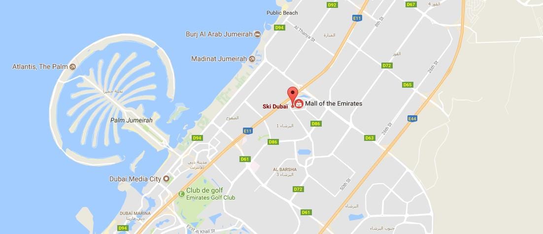 რუკა ski Dubai
