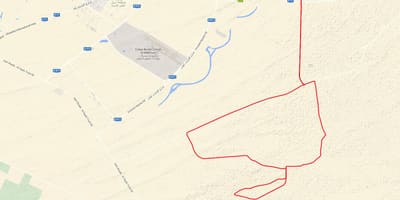 Al Qudra ციკლი გზა მდებარეობა რუკაზე