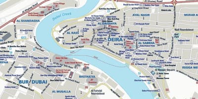 რუკა Deira დუბაიში
