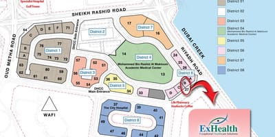 რუკა Dubai healthcare city