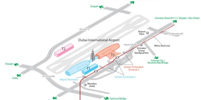 Dxb აეროპორტის რუკა