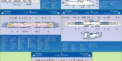 დუბაის საერთაშორისო აეროპორტის ტერმინალის 3 რუკა